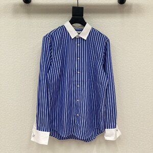 PORTS New Color Block Striped Long-Sleeve Shirt